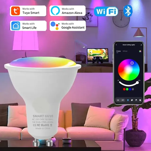 Ampoule LED intelligente GU10 Tuya WiFi