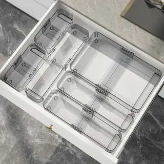 Nouvelle boîte de rangement de tiroir de cuisine extensible avec…