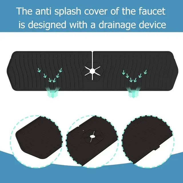 Grand tapis de robinet en Silicone pour évier de cuisine – vue 3