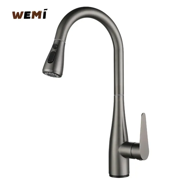 Mitigeur cuisine monotrou bec haut col cygne inoxydable… – vue 4