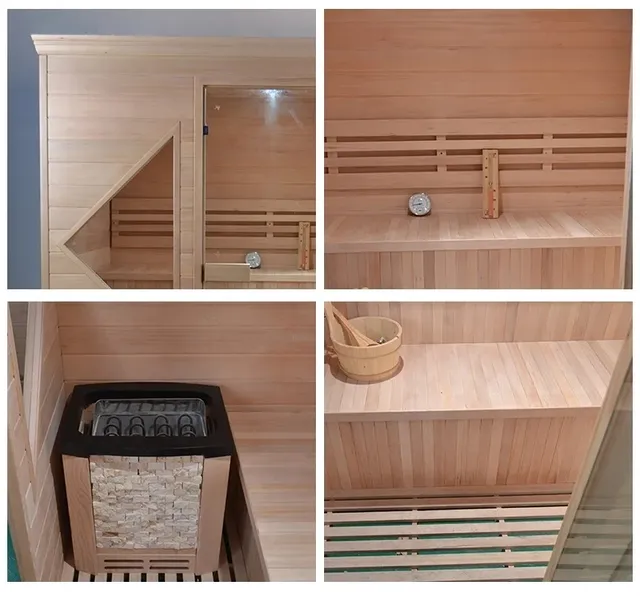 Sauna vapeur domestique extérieur panneau commande sans… – vue 4