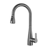 Mitigeur cuisine inox brossé finition noir mat bec haut… – vue 5