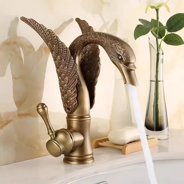 Robinet de salle de bains en Bronze Antique – vue 3
