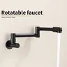 Robinet mural noir – vue 2