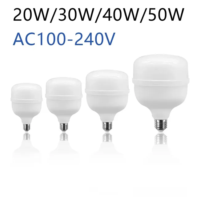 Ampoule LED AC 110V 220V E27 lampe à LED 20W 30W 40W 50W…
