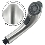 Robinet mitigeur d&rsquo;évier de cuisine ABS pratique, mitigeur à trou unique, robinet extractible, buse haute pression, tête de pulvérisation extractible pour hôtel