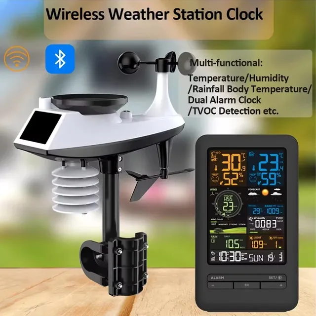 Therye.com-Station météo numérique intelligente WiFi…