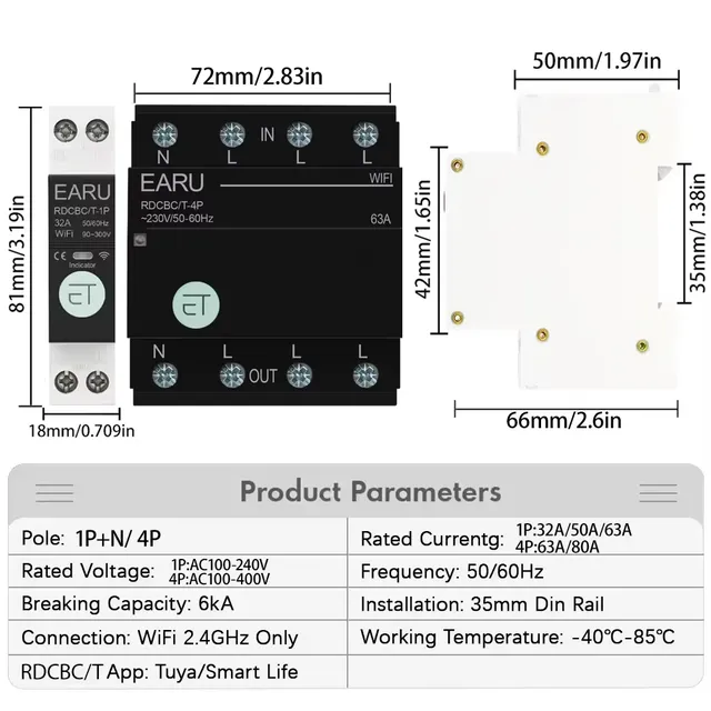 Disjoncteur WiFi intelligent – vue 2