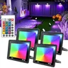 Projecteur LED RGB éclairage extérieur 220V 10W 30W 50W… – vue 2