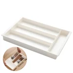 Organisateur de tiroir en argenterie, organisateur de couverts extensible, plateau à ustensiles pour la cuisine, plateau à couverts réglable, porte-couverts