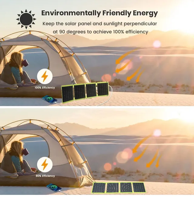 2000W puissant portable pliable panneau solaire flexible… – vue 5