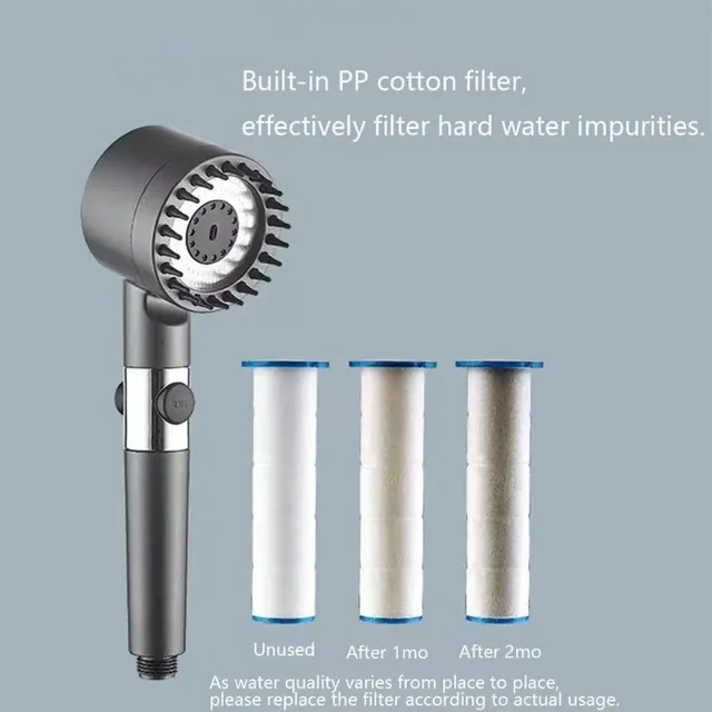 Pommeau douche haute pression filtrant multicouches… – vue 4