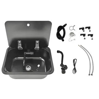 Évier RV avec robinet/robinet en acier inoxydable 304