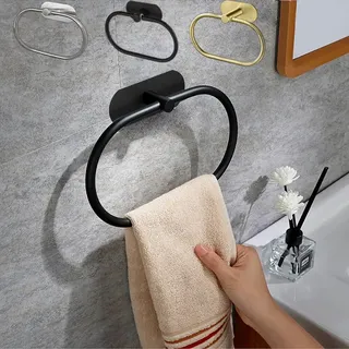 Porte serviettes mural autoadhésif inoxydable acier finition polie…
