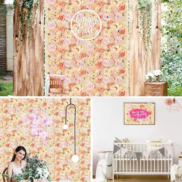 1/4/6 pièces panneaux muraux de fleurs 60*40cm 3D soie… – vue 6