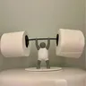 Drôle haltérophilie porte-papier hygiénique…