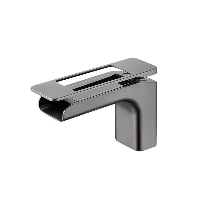 Mitigeur lavabo monocommande cascade bec plat large… – vue 6