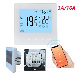 Thermostat WiFi Intelligent Tuya 3A/16A