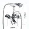 Robinet baignoire mural double commande poignées… – vue 6