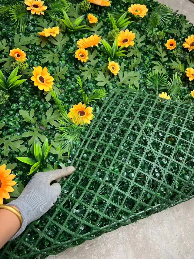 Panneaux muraux de plantes artificielles 3D: 40x120UV – vue 3