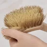 Brosse toilette manche long bois ergonomique tête double… – vue 5