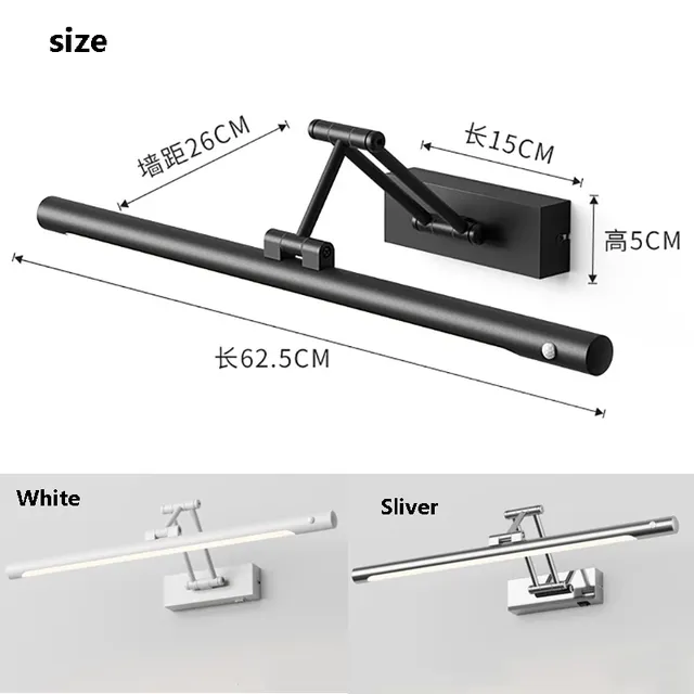 Applique Murale LED Pliable en Métal avec Capteur de… – vue 3