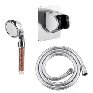 Pommeau de Douche Pressurisé avec Filtre pour T-shirts d’Eau, Ensemble de Pommeau à 3 Fonctions pour Déterminer la Pluie, SPA Support de pomme de douche sans perforation Tuyau de 1,5 m Accessoires de salle de bain Pommeau de Douche Pressurisé avec Filtre pour T-shirts d’Eau, Ensemble de Pommeau à 3 Fonctions pour Déterminer la Pluie, SPA Support de pomme de douche sans perforation Tuyau de 1,5 m Accessoires de salle de bain