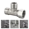 Valve adaptateur en T G1/2, inverseur à 3 voies pour toilettes, convertisseur en forme de T pour pulvérisateur de Bidet, douche, accessoires de salle de bains