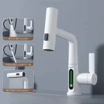 Robinet à affichage numérique pour rénovation de salle de bain, gris, Installation conviviale, conception de robinet polyvalente, installation sans tracas