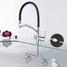 Robinet de cuisine moderne en cuivre – vue 6