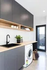 Meuble buanderie moderne rangement encastrable double… – vue 3
