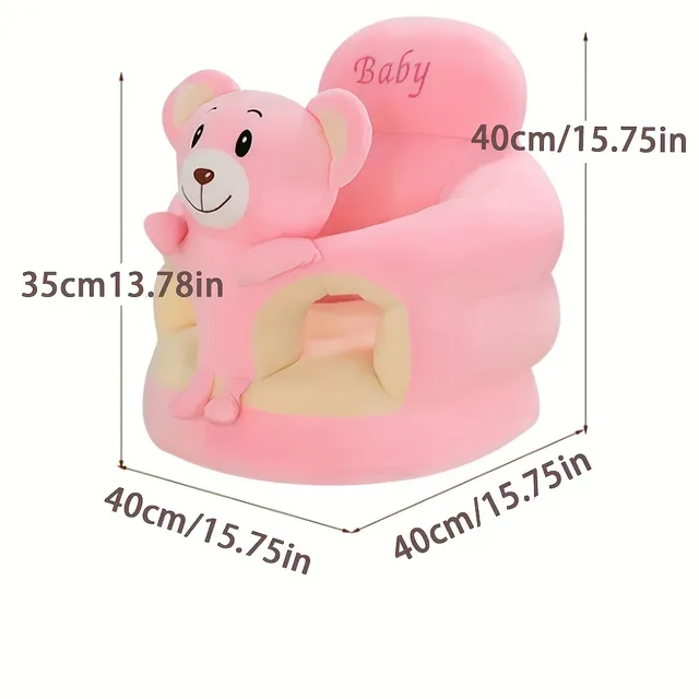 Chaise pour enfants en peluche douce – vue 4