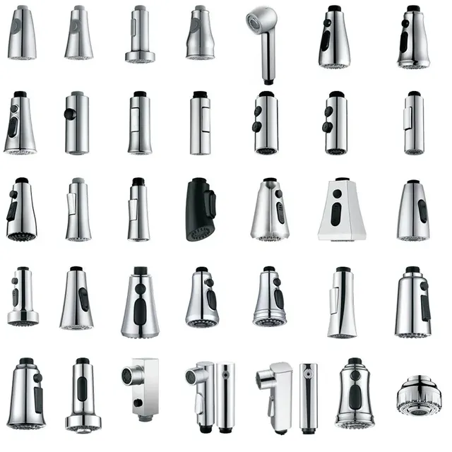 Tête de robinet extractible de cuisine