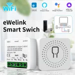 Commutateur intelligent Wifi fonctionne avec Alexa Google Assistant Yandex Ewelink 16A 100-240V bricolage disjoncteur Module de commutation de lumière télécommande