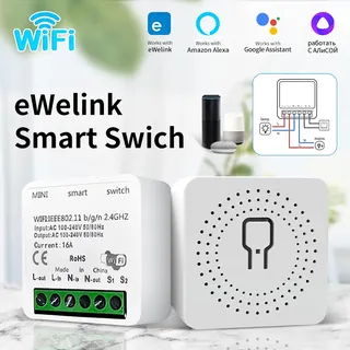 Commutateur intelligent Wifi fonctionne avec Alexa Google Assistant…
