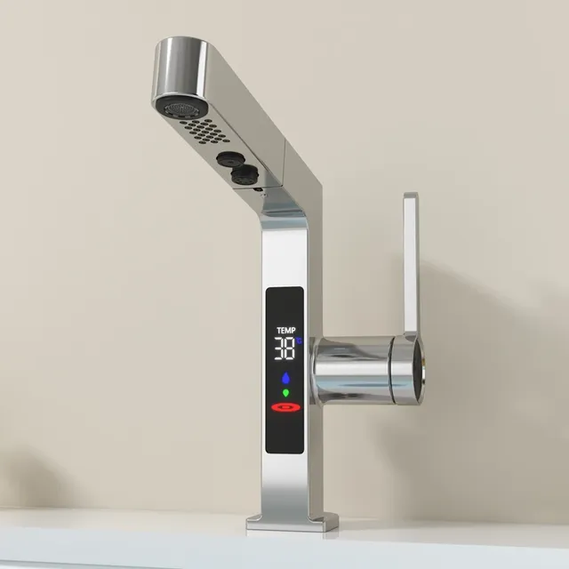 Robinet lavabo affichage numérique LED mitigeur… – vue 4