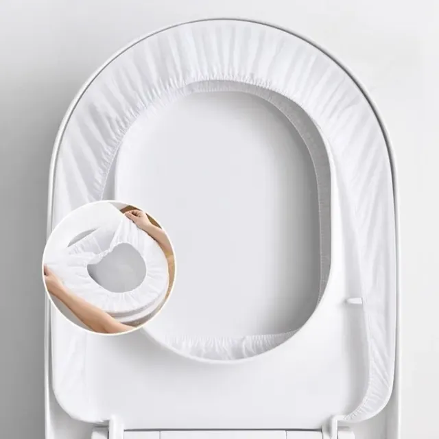 Siège de toilette blanc jetable – vue 5