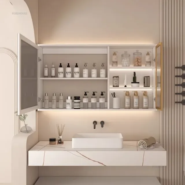 Armoire à miroir de salle de bain moderne – vue 3