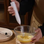 Mousseur à lait électrique aste par USB, batteur à œufs, mélangeur à café, accessoires de cuisine, gadgets de cuisine, outils de centre commercial, 2 en 1