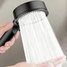 Pommeau douche main noir mat tête ronde large… – vue 1