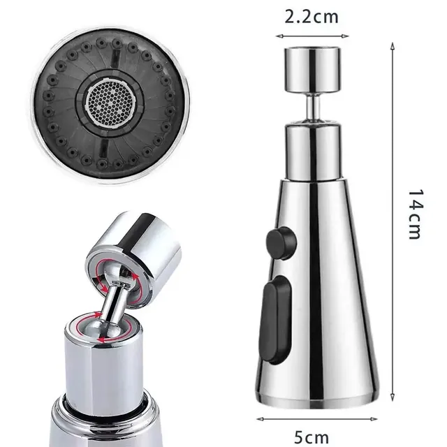 Réglable 360 ° Extension de robinet multifonction… – vue 7