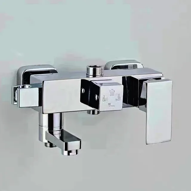 Mitigeur bain douche mural cuivre chrome noir mat… – vue 6