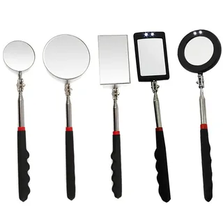 360 ° Miroir d'inspection miroirs télescopiques à lumière LED étendent…