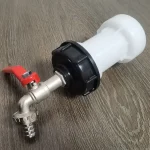 IBC S60 * 6 robinet de réservoir d&rsquo;eau avec adaptateur, ensemble de tuyaux d&rsquo;extension, compte-gouttes d&rsquo;irrigation de jardin, connecteur de source d&rsquo;eau, accessoire de robinet