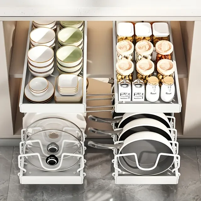 Organisateur de casseroles et poêles sous l'armoire – vue 3
