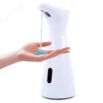 Distributeur automatique de savon à capteur blanc, haute qualité, Abs, étanche, capteur de savon pour les mains, salle de bains, lavage intelligent, pièce à main