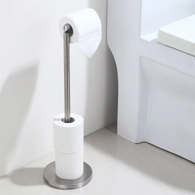 Porte papier hygiénique autoportant métal noir mat base… – vue 4