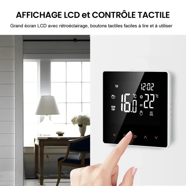AVATTO Tuya WiFi Thermostat intelligent chauffage… – vue 5
