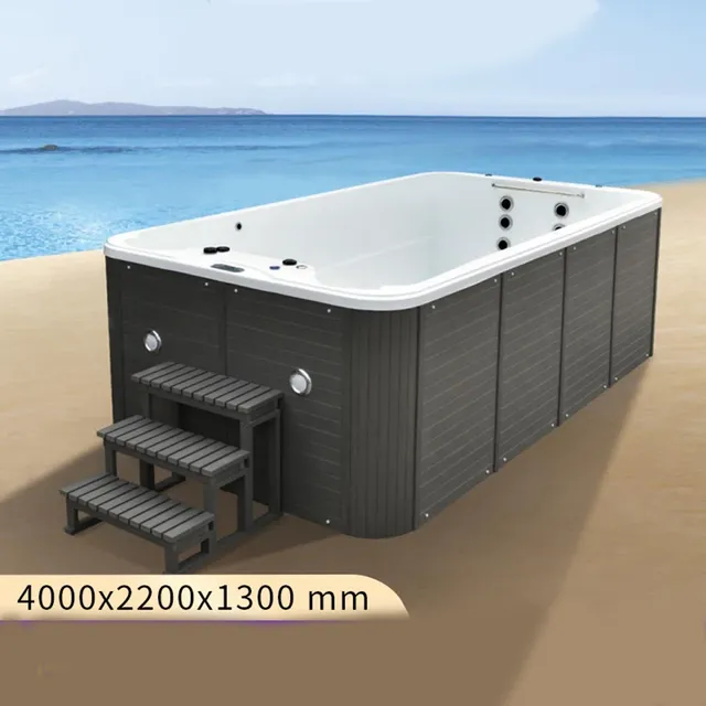 Baignoire spa nage rectangulaire grande taille quatre… – vue 2