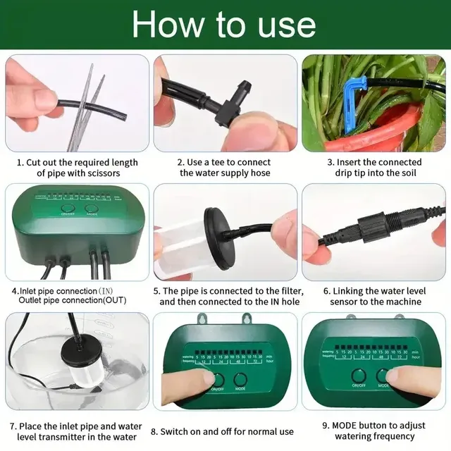 Kit d'irrigation solaire Intelligent 6V 2W – vue 4